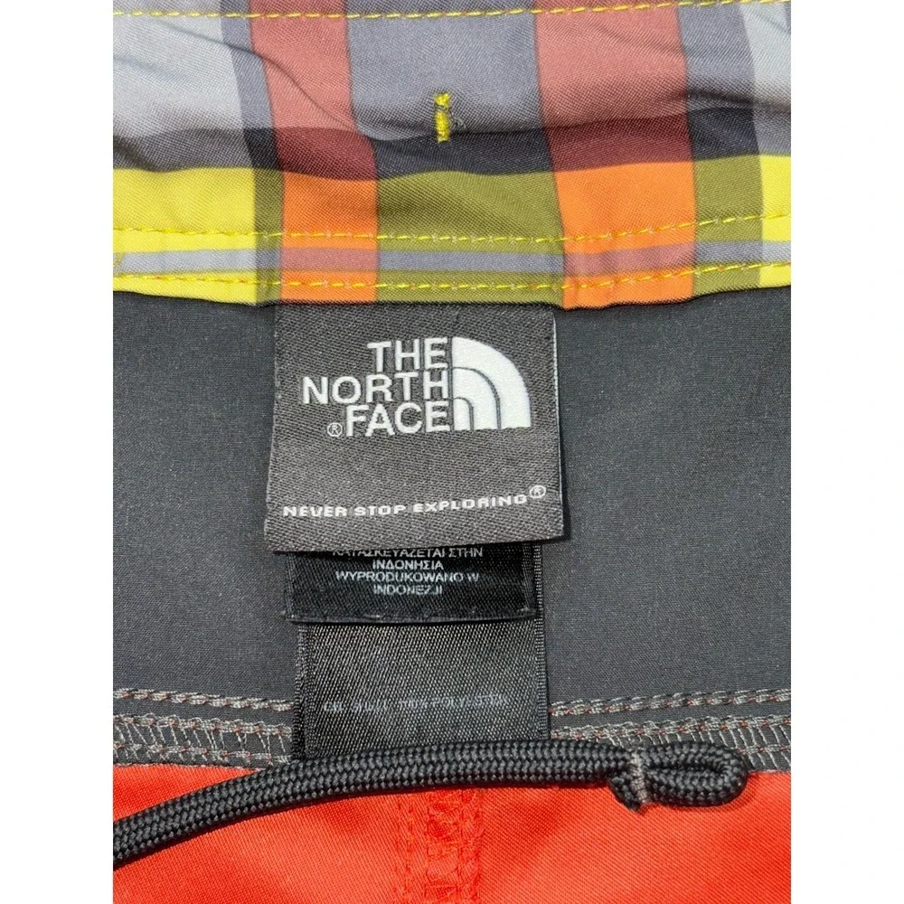The‎ North Face Mens Orange Board Shorts Swim Trunks Size 40 Drawstring